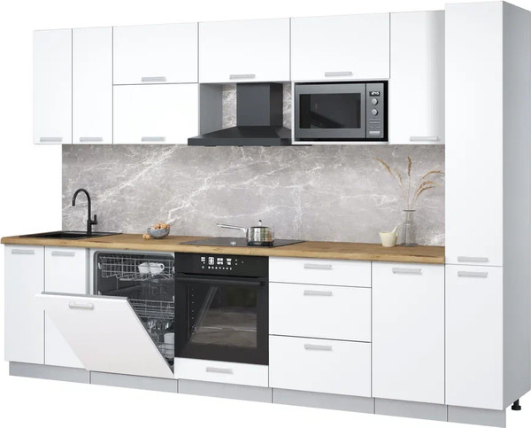 Кухонный гарнитур Интерлиния Мила Лайт 3.1-ПМ2 - фото