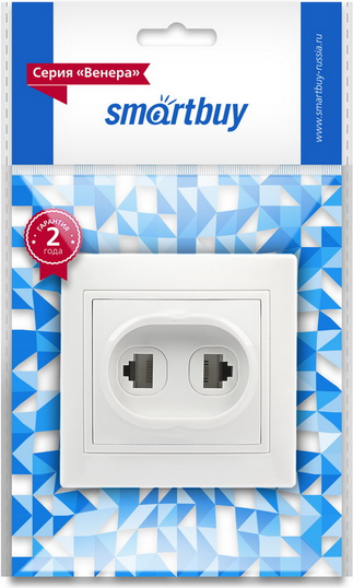 Розетка SmartBuy Венера SBE-01w-S1-RJPH