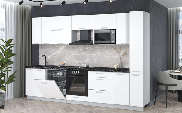 Кухонный гарнитур Интерлиния Мила Лайт 3.1-ПМ2