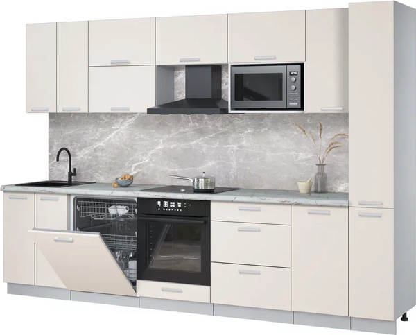 Кухонный гарнитур Интерлиния Мила Лайт 3.1-ПМ2 - фото