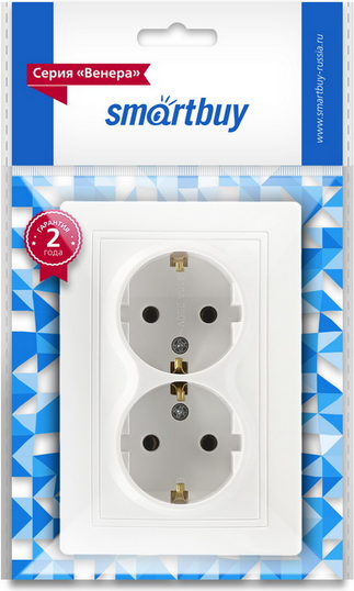 Розетка SmartBuy Венера SBE-01w-16-S2-Z