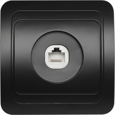 Розетка SmartBuy Марс SBE-02b-S1-RJ - фото