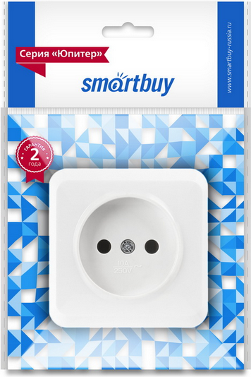 Розетка SmartBuy Юпитер SBE-03w-10-S1-N-c