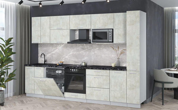 Кухонный гарнитур Интерлиния Мила Лайт 3.1-ПМ2