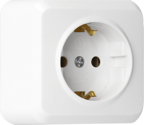 Розетка SmartBuy Юпитер SBE-03w-16-S1-Z-c