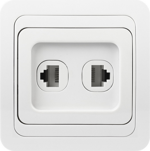 Розетка SmartBuy Марс SBE-02w-S1-RJPH - фото