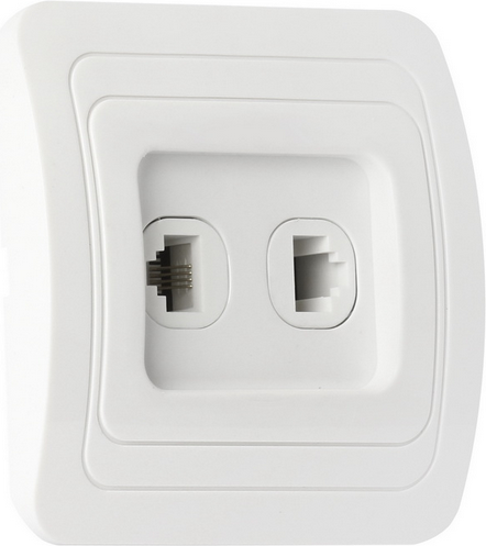 Розетка SmartBuy Марс SBE-02w-S1-RJPH