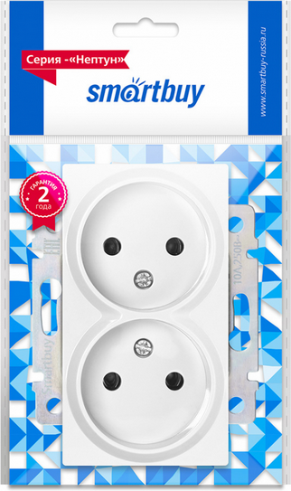 Розетка SmartBuy Нептун SBE-05w-10-S2-N