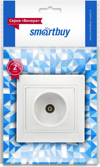 Розетка SmartBuy Венера SBE-01w-S1-TV