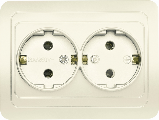 Розетка SmartBuy Марс SBE-02i-16-S2-Z-c - фото