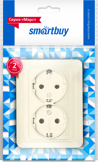 Розетка SmartBuy Марс SBE-02i-16-S2-Z-c