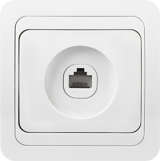 Розетка SmartBuy Марс SBE-02w-S1-RJ - фото