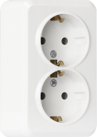 Розетка SmartBuy Юпитер SBE-03w-16-S2-Z