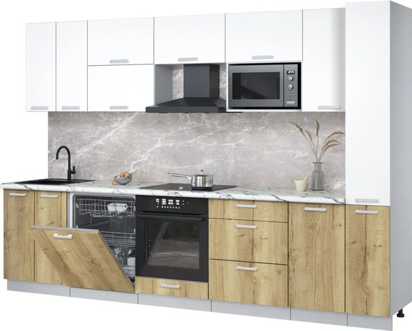 Кухонный гарнитур Интерлиния Мила Лайт 3.1-ПМ2 - фото