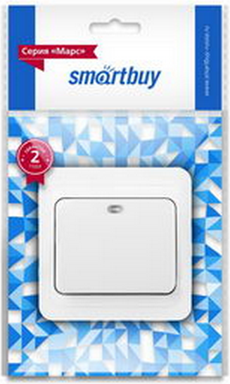 Выключатель SmartBuy Марс SBE-02w-10-SW1-1