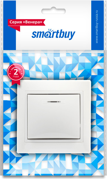 Выключатель SmartBuy Венера SBE-01w-10-SW1-1