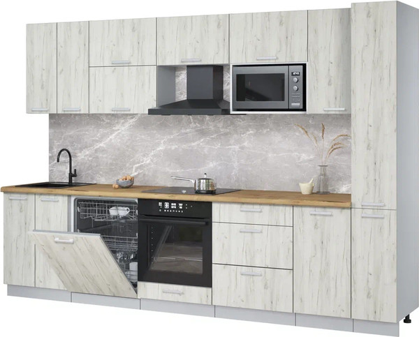 Кухонный гарнитур Интерлиния Мила Лайт 3.1-ПМ2 - фото