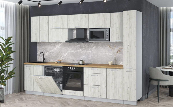 Кухонный гарнитур Интерлиния Мила Лайт 3.1-ПМ2