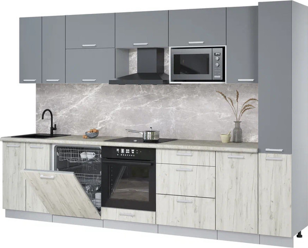 Кухонный гарнитур Интерлиния Мила Лайт 3.1-ПМ2 - фото