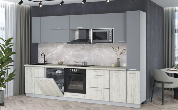 Кухонный гарнитур Интерлиния Мила Лайт 3.1-ПМ2