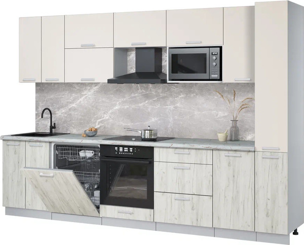 Кухонный гарнитур Интерлиния Мила Лайт 3.1-ПМ2 - фото