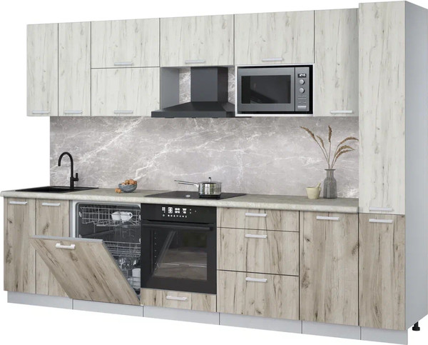 Кухонный гарнитур Интерлиния Мила Лайт 3.1-ПМ2 - фото