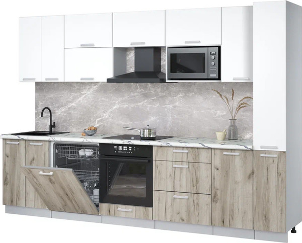 Кухонный гарнитур Интерлиния Мила Лайт 3.1-ПМ2 - фото