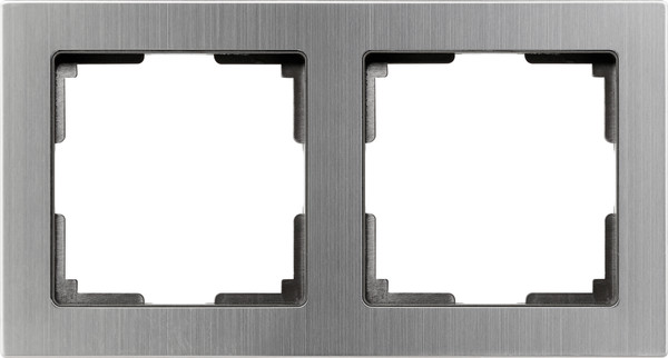 Рамка для выключателей и розеток SmartBuy Нептун SBE-06gn-Metal-FR-2 - фото