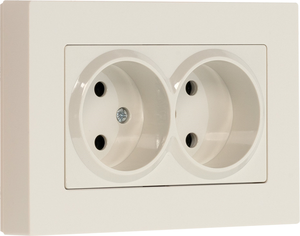 Рамка для выключателей и розеток SmartBuy Нептун SBE-06i-Twin-FR