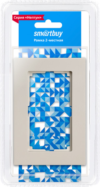 Рамка для выключателей и розеток SmartBuy Нептун SBE-06i-Twin-FR