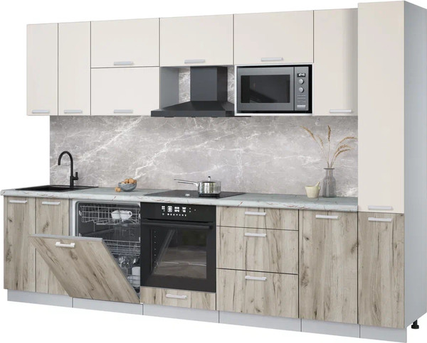 Кухонный гарнитур Интерлиния Мила Лайт 3.1-ПМ2 - фото