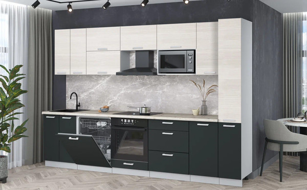 Кухонный гарнитур Интерлиния Мила Лайт 3.1-ПМ2