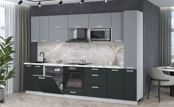 Кухонный гарнитур Интерлиния Мила Лайт 3.1-ПМ2