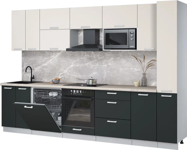 Кухонный гарнитур Интерлиния Мила Лайт 3.1-ПМ2 - фото