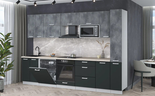 Кухонный гарнитур Интерлиния Мила Лайт 3.1-ПМ2