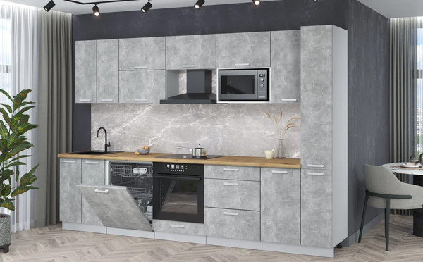 Кухонный гарнитур Интерлиния Мила Лайт 3.1-ПМ2