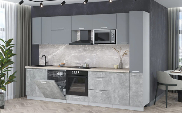 Кухонный гарнитур Интерлиния Мила Лайт 3.1-ПМ2