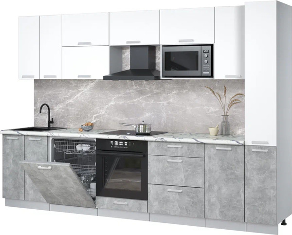 Кухонный гарнитур Интерлиния Мила Лайт 3.1-ПМ2 - фото