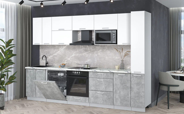 Кухонный гарнитур Интерлиния Мила Лайт 3.1-ПМ2