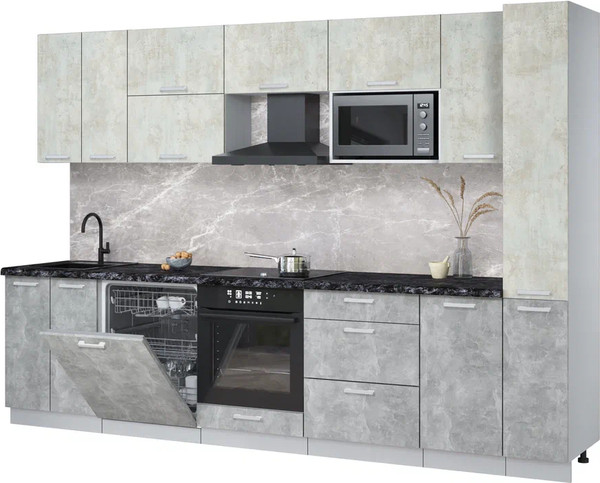 Кухонный гарнитур Интерлиния Мила Лайт 3.1-ПМ2 - фото