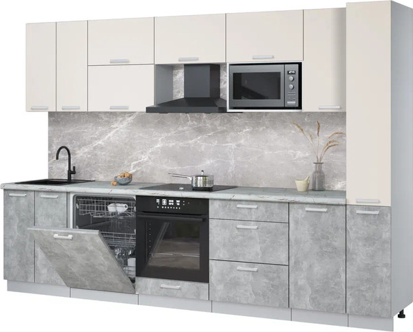 Кухонный гарнитур Интерлиния Мила Лайт 3.1-ПМ2 - фото