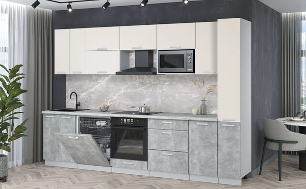 Кухонный гарнитур Интерлиния Мила Лайт 3.1-ПМ2