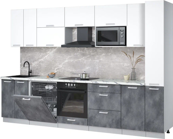 Кухонный гарнитур Интерлиния Мила Лайт 3.1-ПМ2 - фото