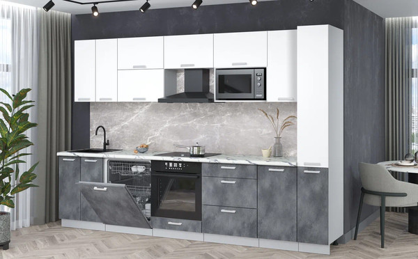 Кухонный гарнитур Интерлиния Мила Лайт 3.1-ПМ2