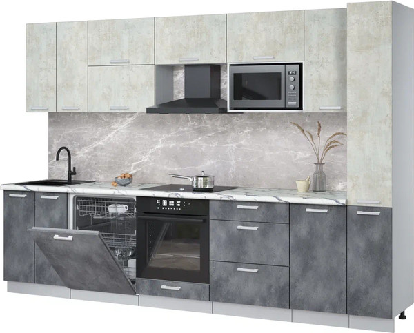 Кухонный гарнитур Интерлиния Мила Лайт 3.1-ПМ2 - фото