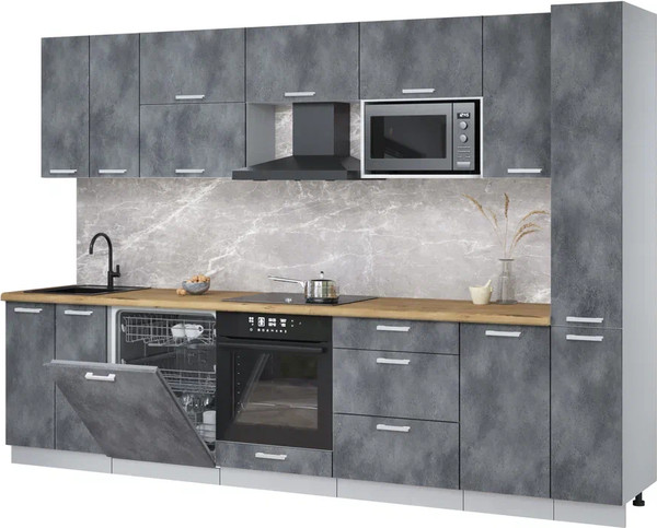 Кухонный гарнитур Интерлиния Мила Лайт 3.1-ПМ2 - фото