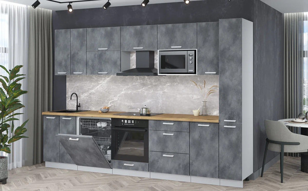 Кухонный гарнитур Интерлиния Мила Лайт 3.1-ПМ2