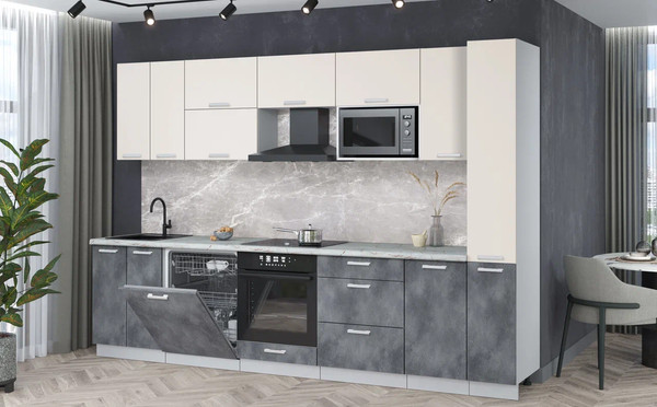 Кухонный гарнитур Интерлиния Мила Лайт 3.1-ПМ2