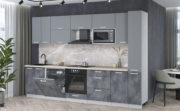 Кухонный гарнитур Интерлиния Мила Лайт 3.1-ПМ2