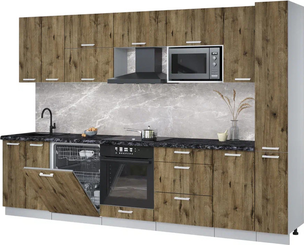 Кухонный гарнитур Интерлиния Мила Лайт 3.1-ПМ2 - фото